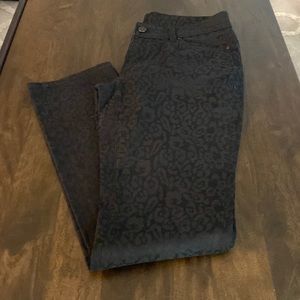 Ann Taylor Leopard Embossed Pants